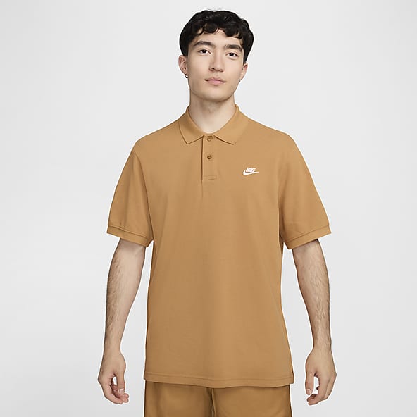 Brown nike polo shirt new arrivals